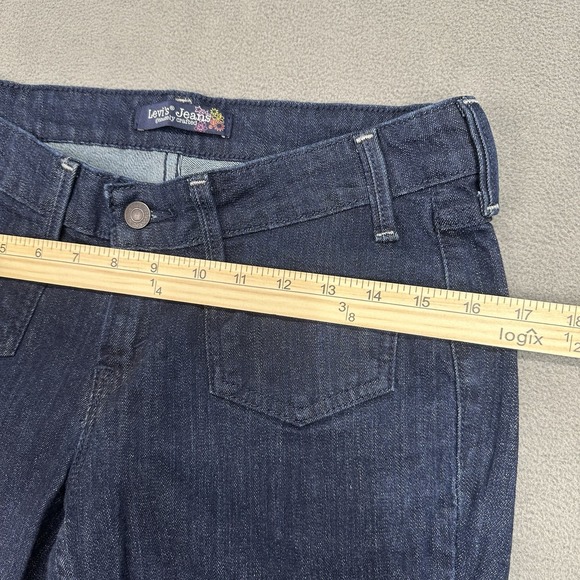 Vtg Y2K‎ Levi's Superlow Bootcut Womens 9M Jeans Flare Leg Patch Pockets Stretch - Picture 8 of 16